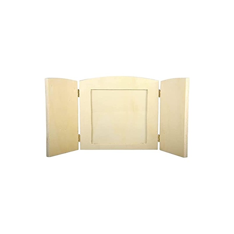 Rayher Wooden Photo Frame, FSC Mix Credit, 18.5x13x0,6cm, w. Folding