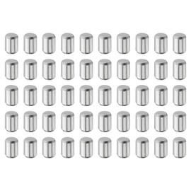 uxcell 50Pcs 5mm x 8mm Dowel Pins, 304 Stainless Steel Cylindrical Shelves Support Pegs Locating Pin Shelf Fasten Elements for Bookshelf Cabinet Furniture Component (GB119), Silver