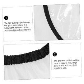 Healvian Simple Design Hair Cutting Cape Barber Cape Apron Salon Supplies Easy to Fold