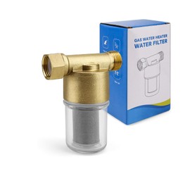 KINHARD Wasserfilter 3/4 Zoll Shower Filter for Hard Water, Kalkfilter Wasserleitungsfilter, Wasserfilter Dusche Kommt mit Einem Edelstahl Filterelement, Geeignet für Badezimmer und Küchen