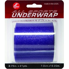Cramer Tape Underwrap, Single Roll, Purple, Non-Latex Pre Wrap to Protect Skin from Irritation and Discomfort Caused by Athletic Tape, Tearable Sports Wrap, Non-Adhesive, 2.75" x 21 Yards