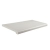 13"D x 24"L Injection Molded Bullnose Shelves- White - Set