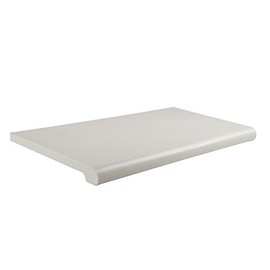 13"D x 24"L Injection Molded Bullnose Shelves- White - Set of (4) Shelves