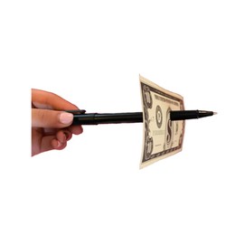 London Magic Works The Penetrating Pen | The Classic Pen Through a Dollar Magic Trick