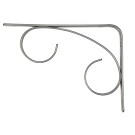 Rubbermaid 1877643 Decorativo, Soporte para Estante, Ola, Níquel Satinado, Wave, 1