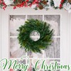 2 Pcs Christmas DIY Gree Wreath 10 Inch Christmas Green