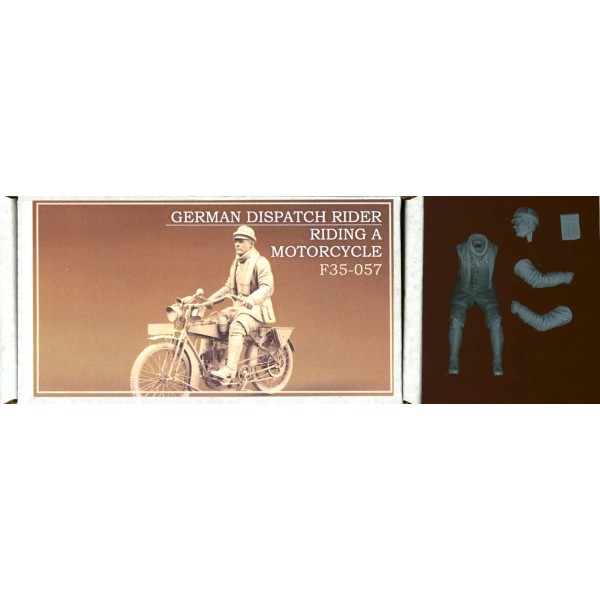 Unbranded Copper State Models 1/35 GERMAN DISPATCH RIDER RIDING MOTORCYCLE