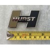 HURST PEWTER METAL NOS EMBLEM