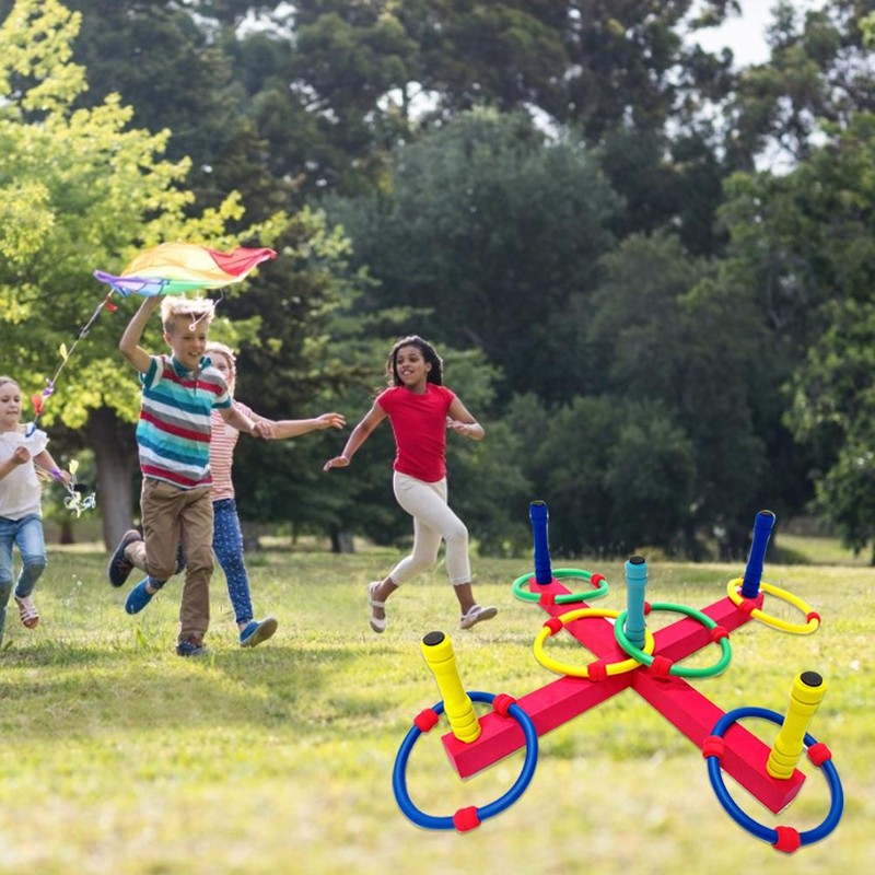 Ring Toss Yard Game Set Outdoor Indoor Ring Toss Game