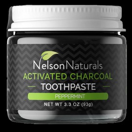 Nelson Naturals Toothpaste Activated Charcoal Peppermint 93g