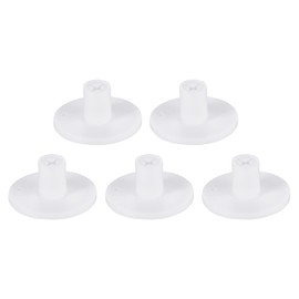 PATIKIL 5pcs 25mm Plastic Golf Tees Hollow Training Driving Range Tee Stabilization Ball Holder for Outdoor Indoor Hitting Mat White