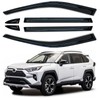 Mengjiesi Side Window Visor 6 Piece Set for Toyota RAV4