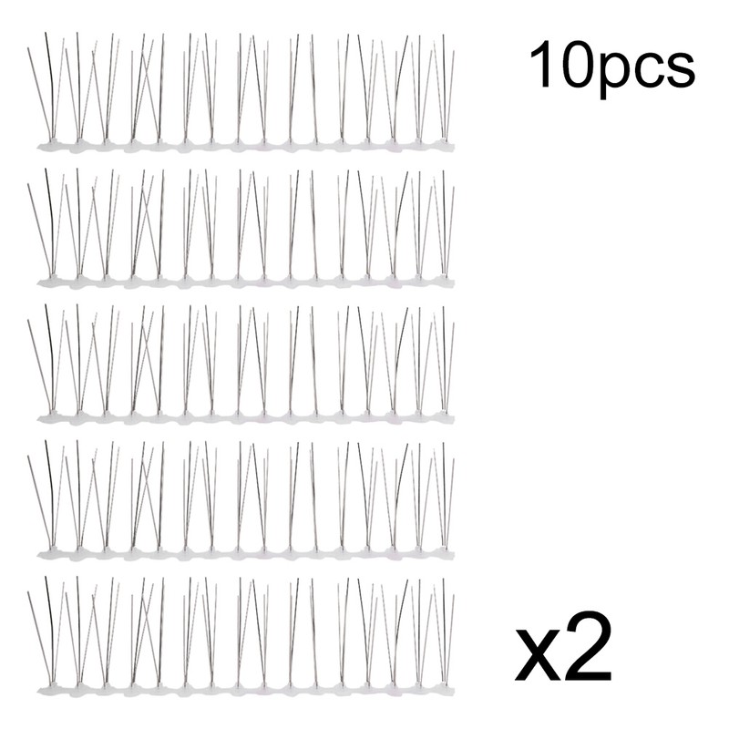 10Pcs 30cm Stainless Steel Anti Bird Spike Outdoor Bird Repellent