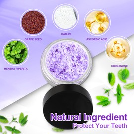 2025 New Teeth Restoration Mineral Powder Purple Natural Mineral Tooth Powder for Teeth Whitening Tooth Strengthening & Gum Care Fresh Breath