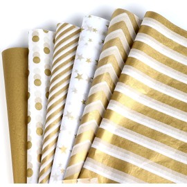PUBAMALL Papel de Regalo 60 Hojas 50x70 cm - Papel para Envolver Regalos de Boda, Despedida de Soltera, Cumpleaños Decoración de Fiestas Día de la madre (01)