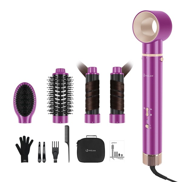 5 in 1 Blow Dryer Brush IG INGLAM MegaAir Hair