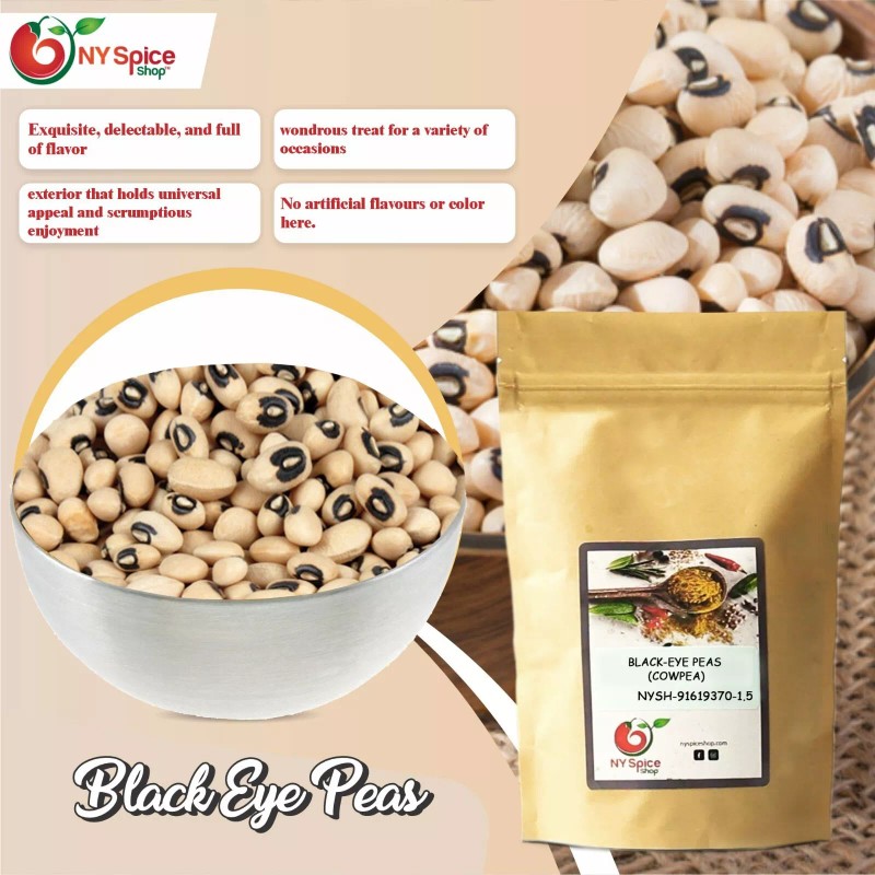NY Spice Shop Dried Black Eye Peas 1.5lb-5lb ( Select
