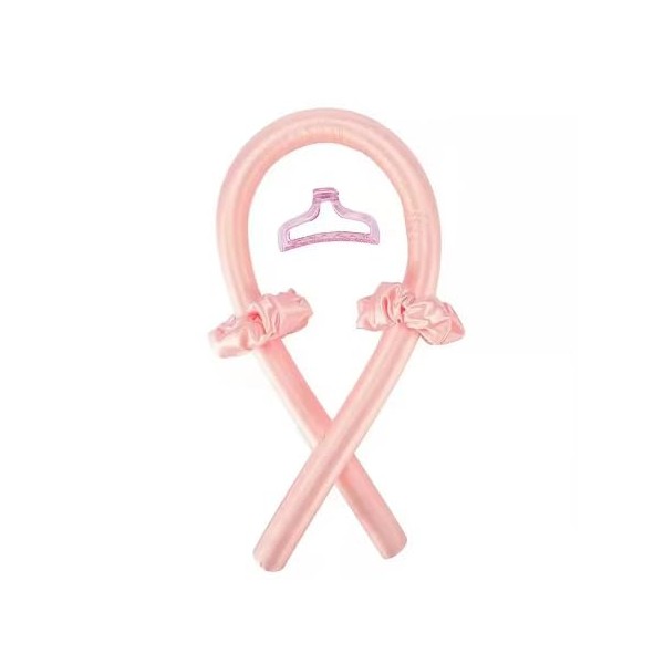 Generic Heatless Overnight Haircurling Headband, Large, Pink
