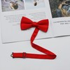 Generic Classic Pre-tied Bow Tie Adjustable Length Satin Bowtie for