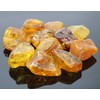 Budawi® Genuine Amber Tumbled Stone Hand Stone Pocket Stone, Gemstone,