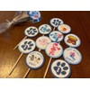 Blue Character Cupcake Toppers