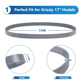 Urethane Bandsaw Tire T23071 for Grizzly Bandsaw G0513 Series 17" Bandsaws (Pair)