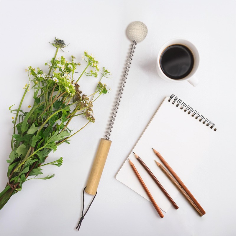 BambooMN 12.5 Inch Bamboo Wooden Metal Bongers for Stress Relief,