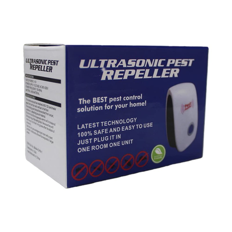 3-Pack Fenzer Ultrasonic Indoor Pest Control Repeller for Bugs, Insects,