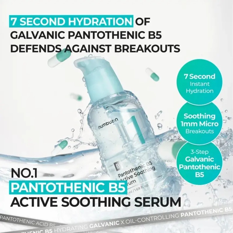 Kit Numbuzin 1 Pantothenic B5 Active Soothing Serum Y Crema