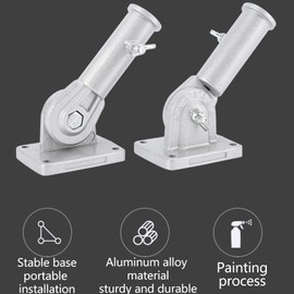 HEEPDD Flag Holder, Robust House Flagpole Holder, Wall Mount, Flag Pole Holder, 180 Flag Holder for Outdoor Use, Thickened Aluminium Alloy Flagpole Holder with