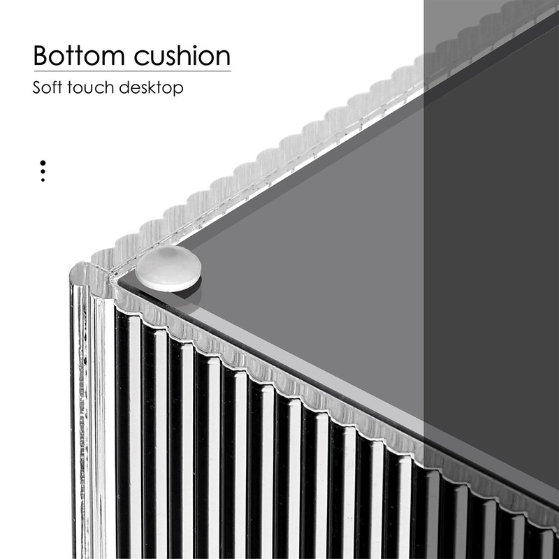 Acrylic Tissue Box Modern Square Tissue Box Cover with Two-Tier