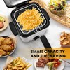 PUKOMC Electric Deep Fryer, 1.5 Liters/1.6 Qt. Oil Capacity, Small