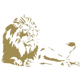 34"x24" Lion Mural Art Wall Decal Sticker Color Choices King of The Jungle Wall Decal Sticker Art Mural Home Décor Quote