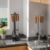 MAYZOLOP Kitchen Countertop Utensil Holder, Stainless Steel Rotatable Cooking Utensils