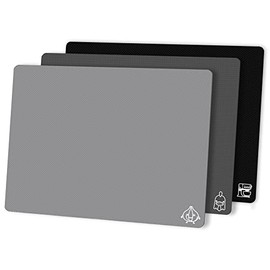 ZVP Flexible Plastic Cutting Board Set of 3, Colorful Chopping Boards, BPA Free Mats, Non-Slip, Non porous, Dishwasher Safe, 15x12 Inch, Gray Neutral Colors