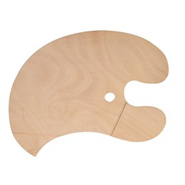 Jack Richeson 696040 Wooden Armed Palette with Left Hand Grip For Right Handed Painter