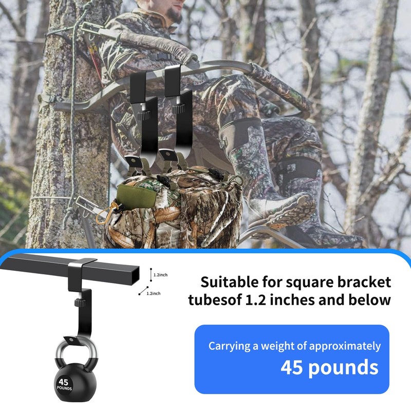 Metal Hunting Tree Stand Seat Hangers 4PCS Adjustable Treestand Gear