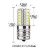 DiCUNO E17 LED Bulb Dimmable, Under Microwave Oven Appliance Light,