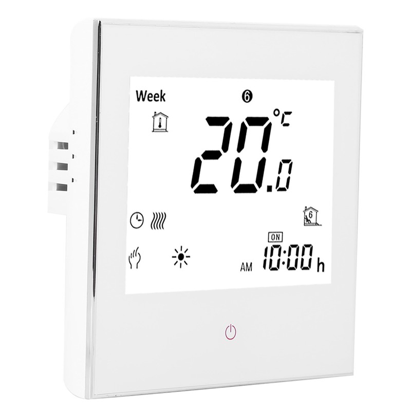 Heating Room Thermostat Weekly Programmable LCD Display Touching Screen 5A