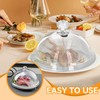 Gsycle Smoking Dome Cover, 6.3in Smoker Dome Lid Transparent Acrylic