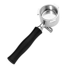 Normcore 51mm Double Spout Portafilter 3 Ear Fits Delonghi Dedica EC680 and EC685, and SMEG & EUPA Coffee Machines Anodized Aluminum Handle with 18g Filter Basket