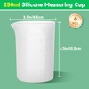 Gartful 250ml Large Silicone Measuring Cups, 8OZ Reusable Squeeze and