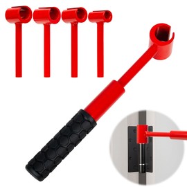 MUZZIOU Hinge Gap Adjustment Wrench Set, 4 in 1 Door Hinge Adjustment Tool, Heavy Duty Metal Detachable Hinge Tool Set for Residential & Commercial, Muti-Size Door Cabinet Alignment Spanner Toolset