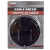 Valterra A10-2137BKVP Medium Round Cable Hatch - Black