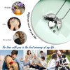 Cremation Jewelry Angel Wing Heart Urn Necklaces for Ashes Stainless