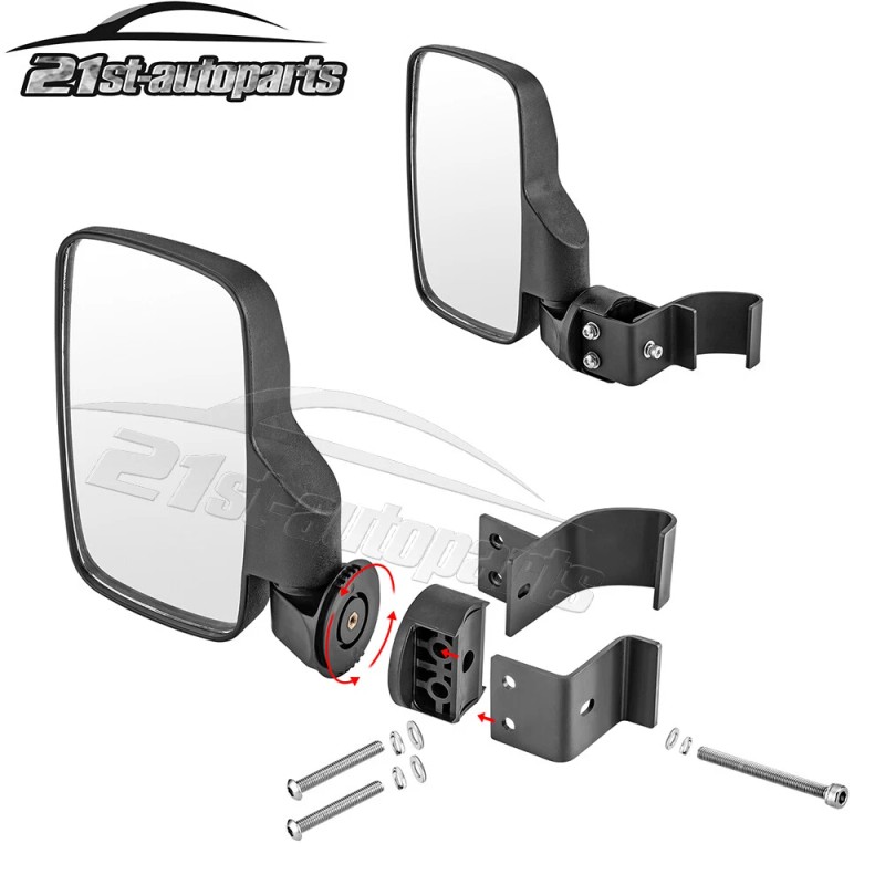 21ST UTV Rear View Side Mirrors Set For Polaris Ranger
