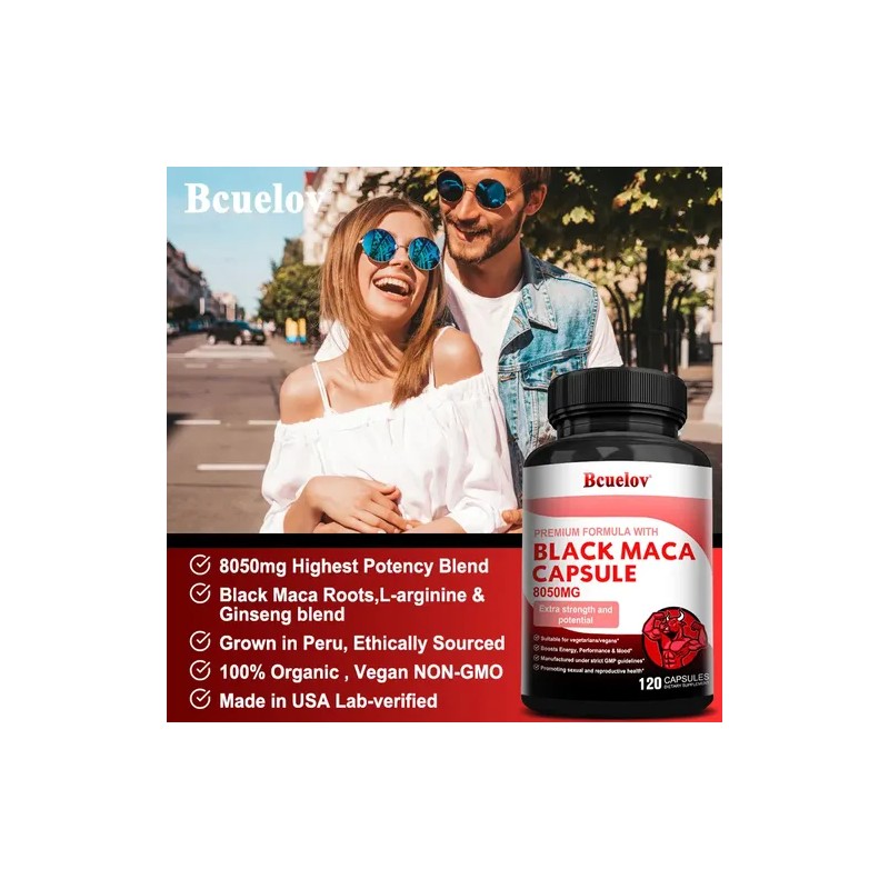 Cápsulas De Maca Negra Para La Mejora Masculina
