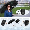 ZUOYOUZ Folding Travel Umbrella Windproof Strong,Upgrades 12 Ribs(3+2Ribs) Auto Open/Close