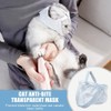Cat Muzzle, Breathable Cat Face Cover Transparent Anti Bite Face