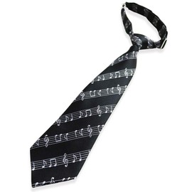 Quintet 03-0511 Children's Necktie, Music Note Pattern, Children, One-Touch Musical Pattern, Kindergarten Entrance Ceremony, Graduation Ceremony, Recital, Stage Costume, Made in Japan, multicolor